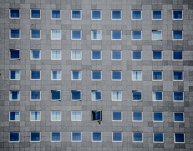 Opened condominium glass window thumbnail