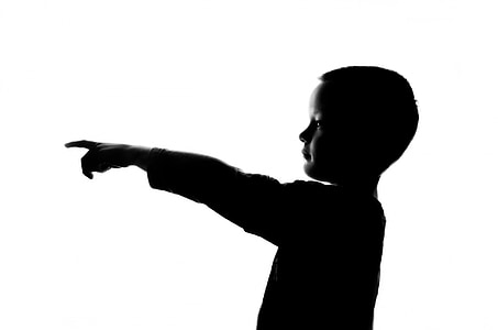 boy's silhouette with white background thumbnail