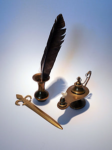 ink with feather and mini sword thumbnail