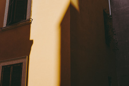 Shadow on yellow wall thumbnail