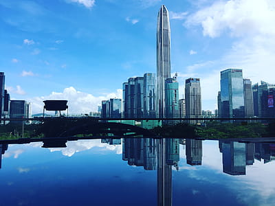 city, water, skyline, buildings thumbnail