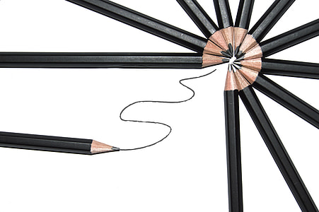 black pencils illustration thumbnail