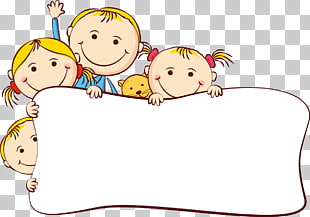Cartoon Drawing , Cute cartoon kids frame, children PNG clipart