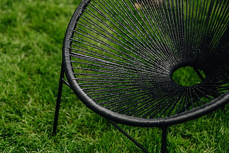 Classic black Acapulco chair, Mexican design of the 50s thumbnail