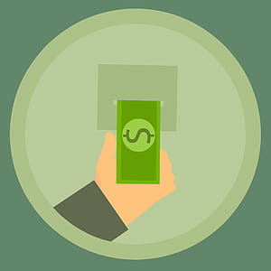 Illustration of getting money out of an ATM. thumbnail