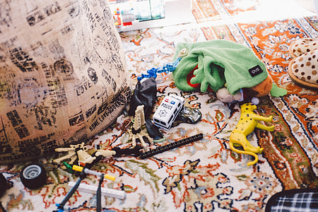 Toys on a carpet thumbnail