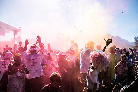 group of people on holi festival thumbnail