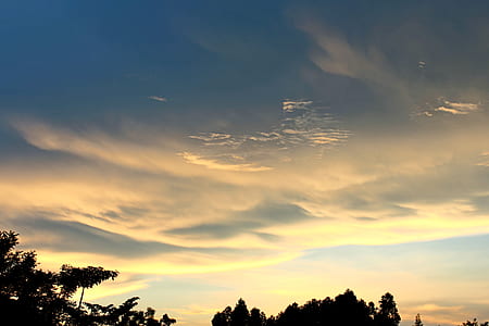dawn, nature, sky, clouds thumbnail