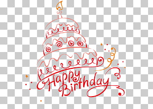 Birthday cake Wedding cake, Birthday Cake, cake illustration with happy birthday text overlay PNG clipart