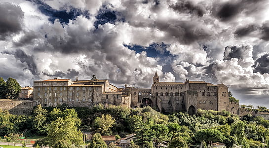 landscape photography of gray mansion thumbnail