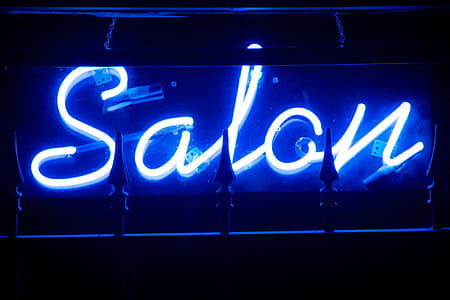 Blue Salon Neon Signage thumbnail