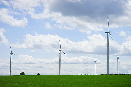 windmills during daytime thumbnail