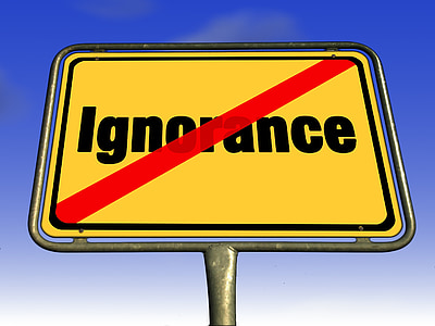 no ignorance signage illustration thumbnail