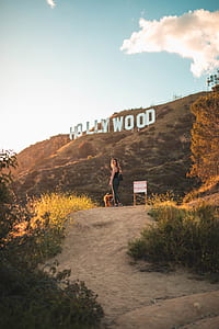 dog, woman, landscape, hollywood thumbnail