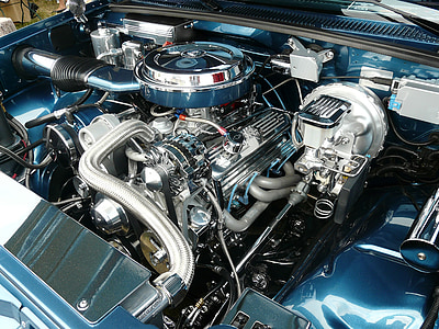 chrome and gray vehicle engine thumbnail