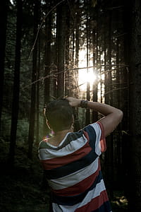 Man Taking Photo to the Forest thumbnail