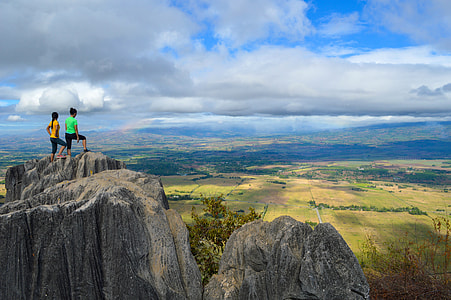 Standing on Mount Capistrano looking out at the landscape in the Philippines thumbnail