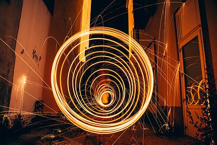 brown Neon light time lapse photography thumbnail