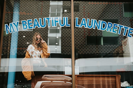My Beautiful Laundrette text on wall thumbnail