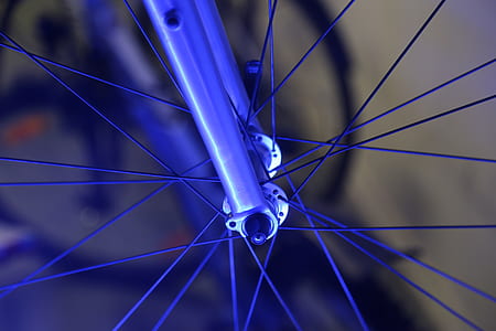 close-up photography of bicycle wheel thumbnail