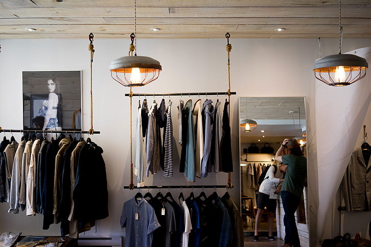 Stylish boutique shop front