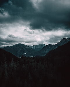 trees and mountain ranges thumbnail