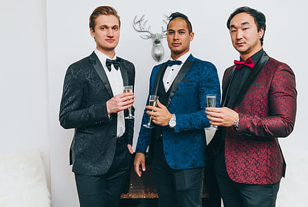 Formal Party Men In Tuxedos Photo thumbnail