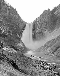 Great Falls of Yellowstone in 1874 in Wyoming thumbnail