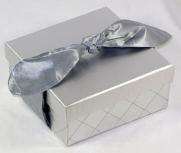unopened silver gift box thumbnail