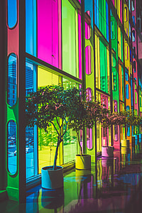 rainbow colored glass wall thumbnail