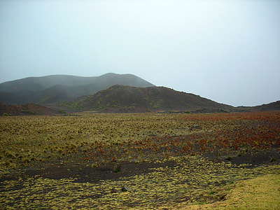 Foggy Landscape over the mountain in Haleakalā National Park, Hawaii thumbnail