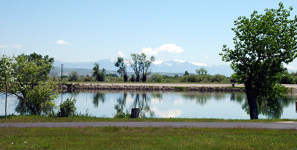 The Bridger Mountains from Three Forks in Montana thumbnail