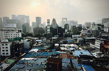 aerial photography of high-rise buildings thumbnail