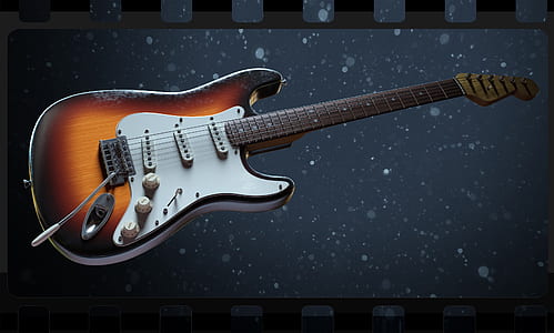 brown electric guitar thumbnail