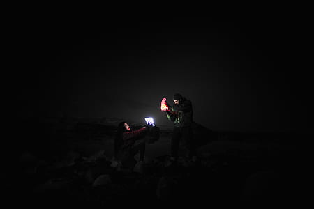 man holding shoe and light thumbnail