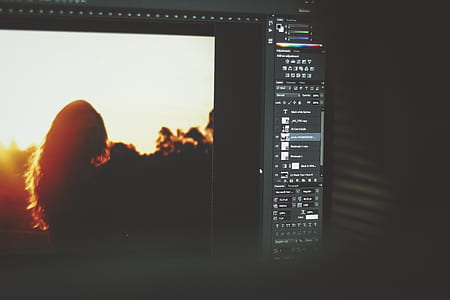 turned on flat screen monitor thumbnail