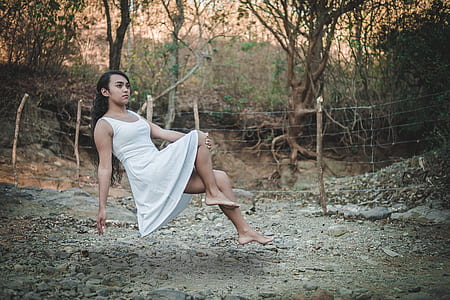 woman posing on air for photography thumbnail