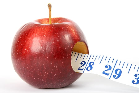 red apple against white background thumbnail