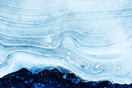 Closeup shot of winter ice texture thumbnail