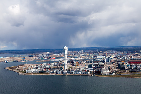 City of Malmö under the clouds thumbnail