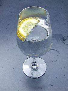 clear footed glass with liquid thumbnail