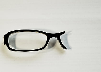 broken black framed eyeglasses thumbnail