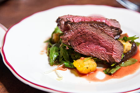 medium rare beef tenderloin on place thumbnail