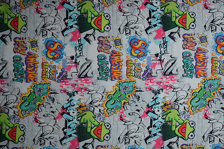 multicolored graffiti wall art thumbnail