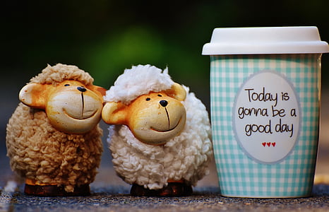 two white and brown sheep figurines thumbnail