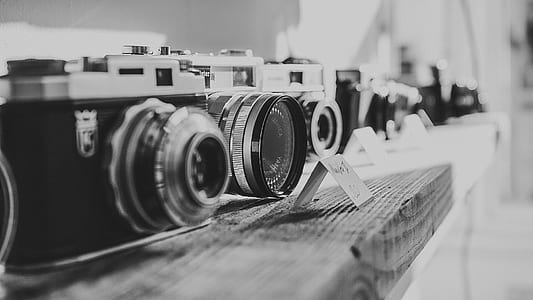 black-and-white, vintage, technology, lens thumbnail