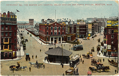 Haymarket Square in 1909 in Boston, Massachusetts thumbnail