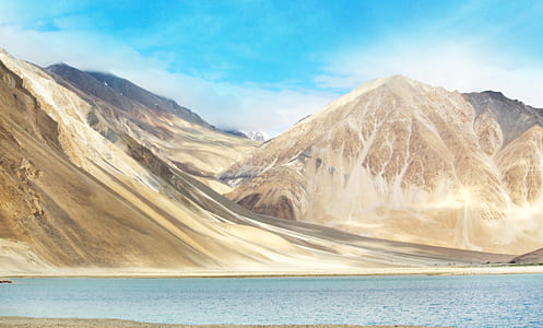 snow, landscape, mountains, nature thumbnail