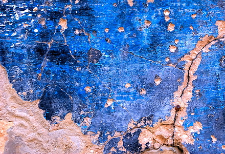 blue painted wooden panel thumbnail