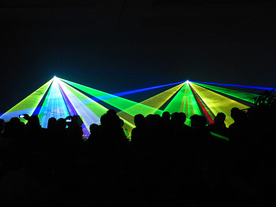 Laser Light Show at concert thumbnail